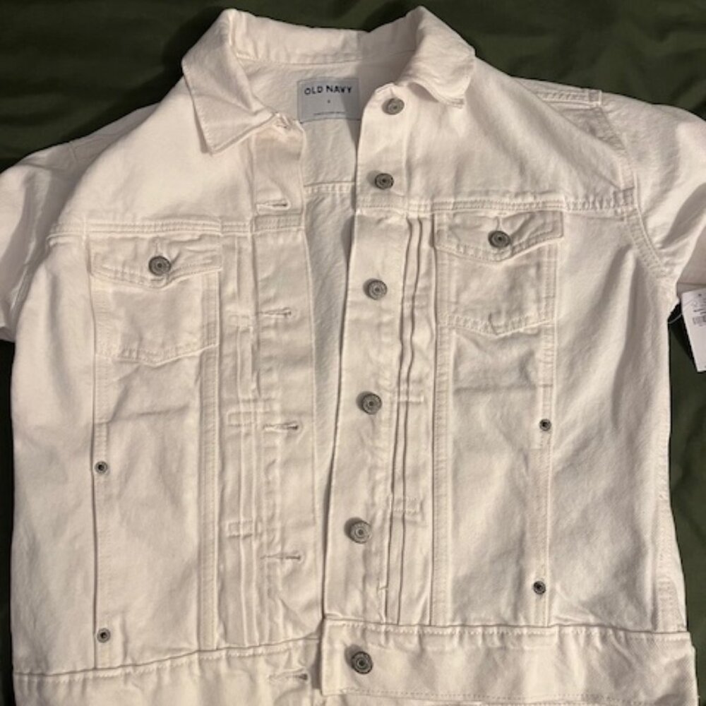 NWT White Jean Jacket Old Navy